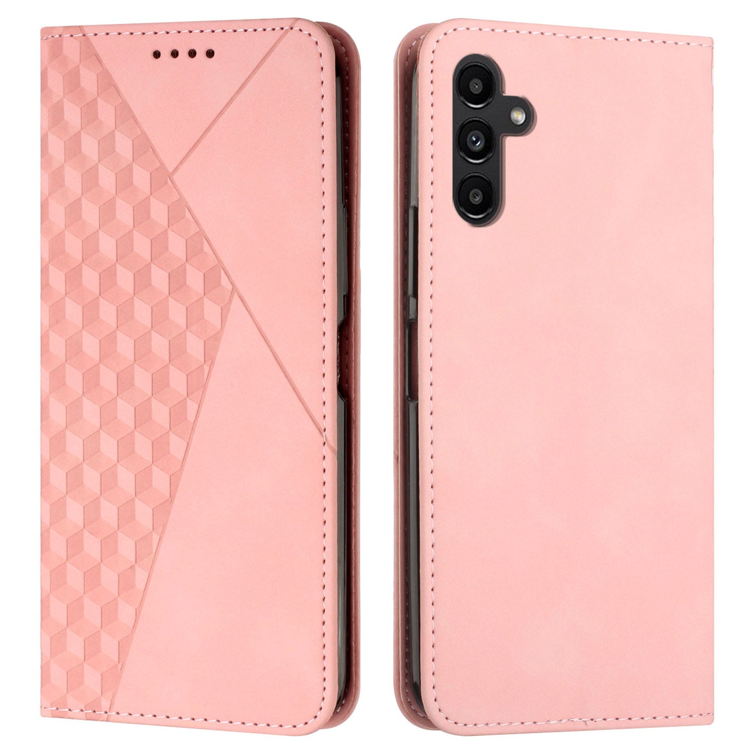 Kryt na peněženku pro Samsung Galaxy A24 4G Flipové PU kožené pouzdro na telefon Rhombus Folio s potiskem Kryt na peněženku pro Samsung Galaxy A24 4G Flipové PU kožené pouzdro na telefon Rhombus Folio s potiskem